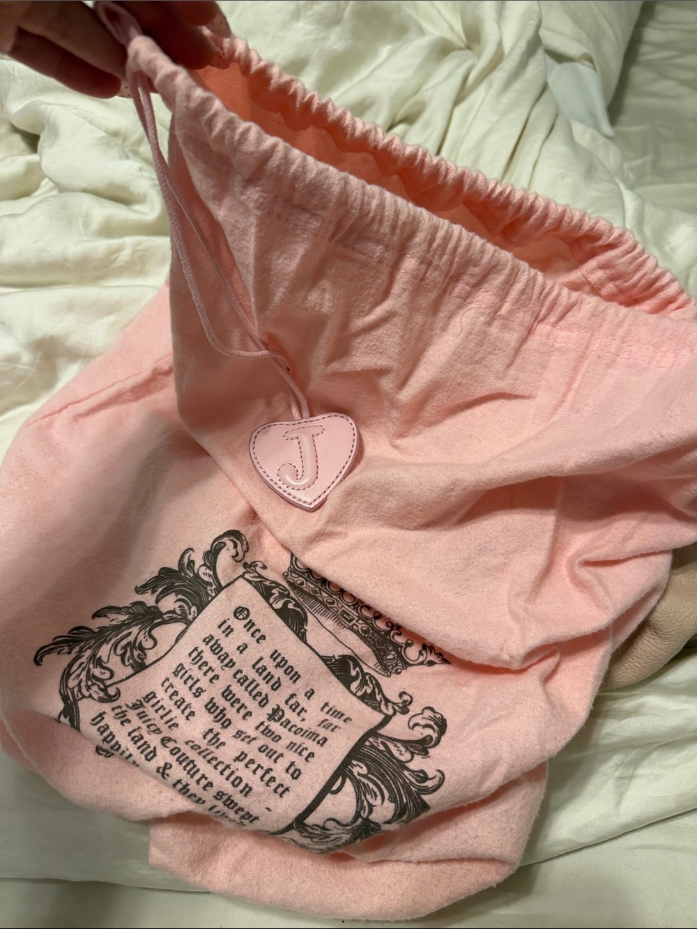 Juicy Couture Day Dreamer Soft Pink Leather Purse with Gold Chain Handles - Picture 11 of 11